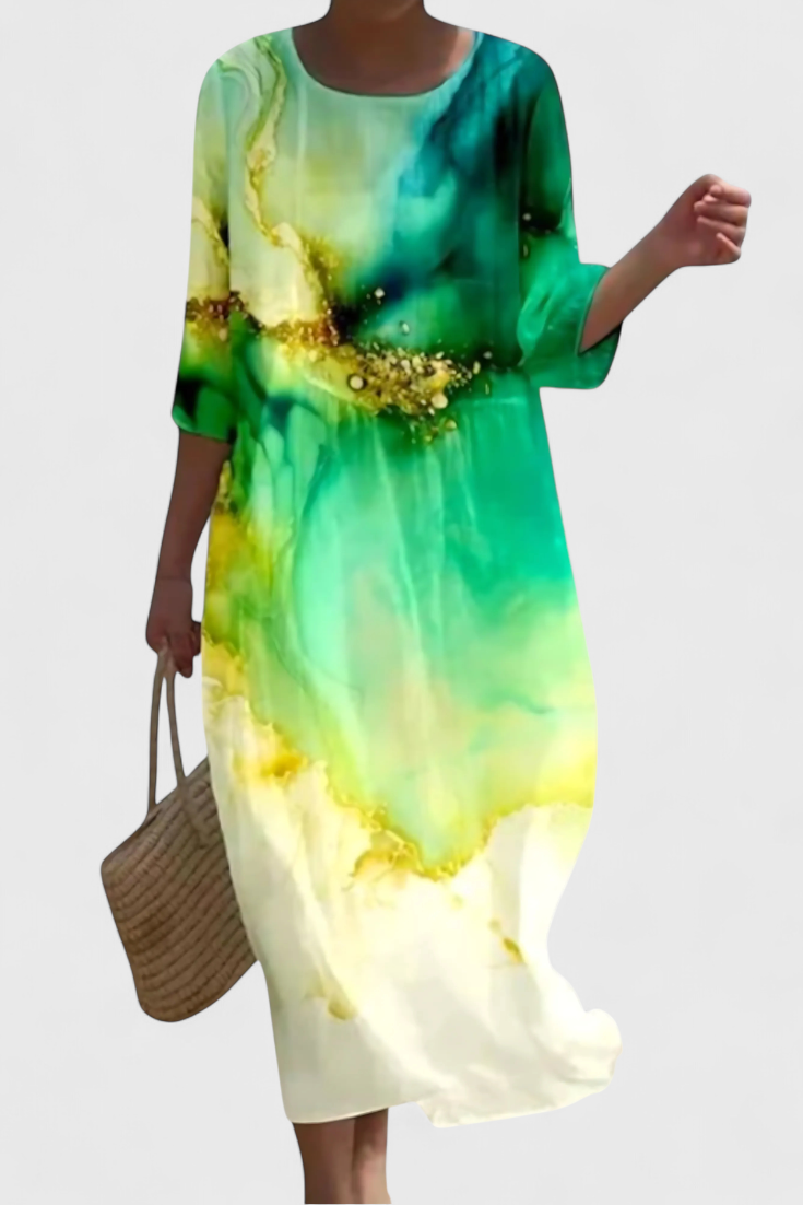 Karolina | Vestido Floral Que Favorece la Figura