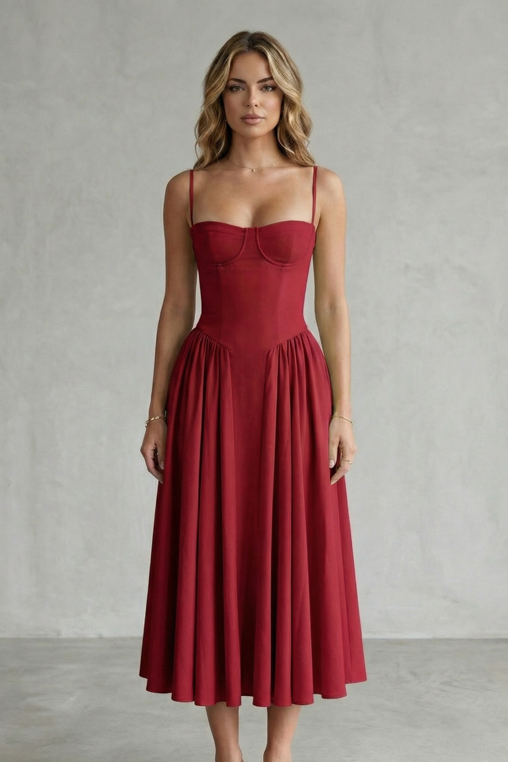 Calliope | Vestido estructurado sin mangas – Estructura atemporal