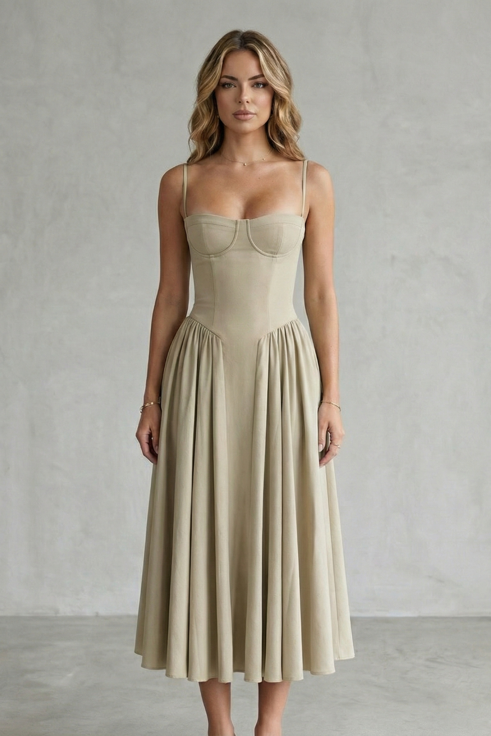 Calliope | Vestido estructurado sin mangas – Estructura atemporal