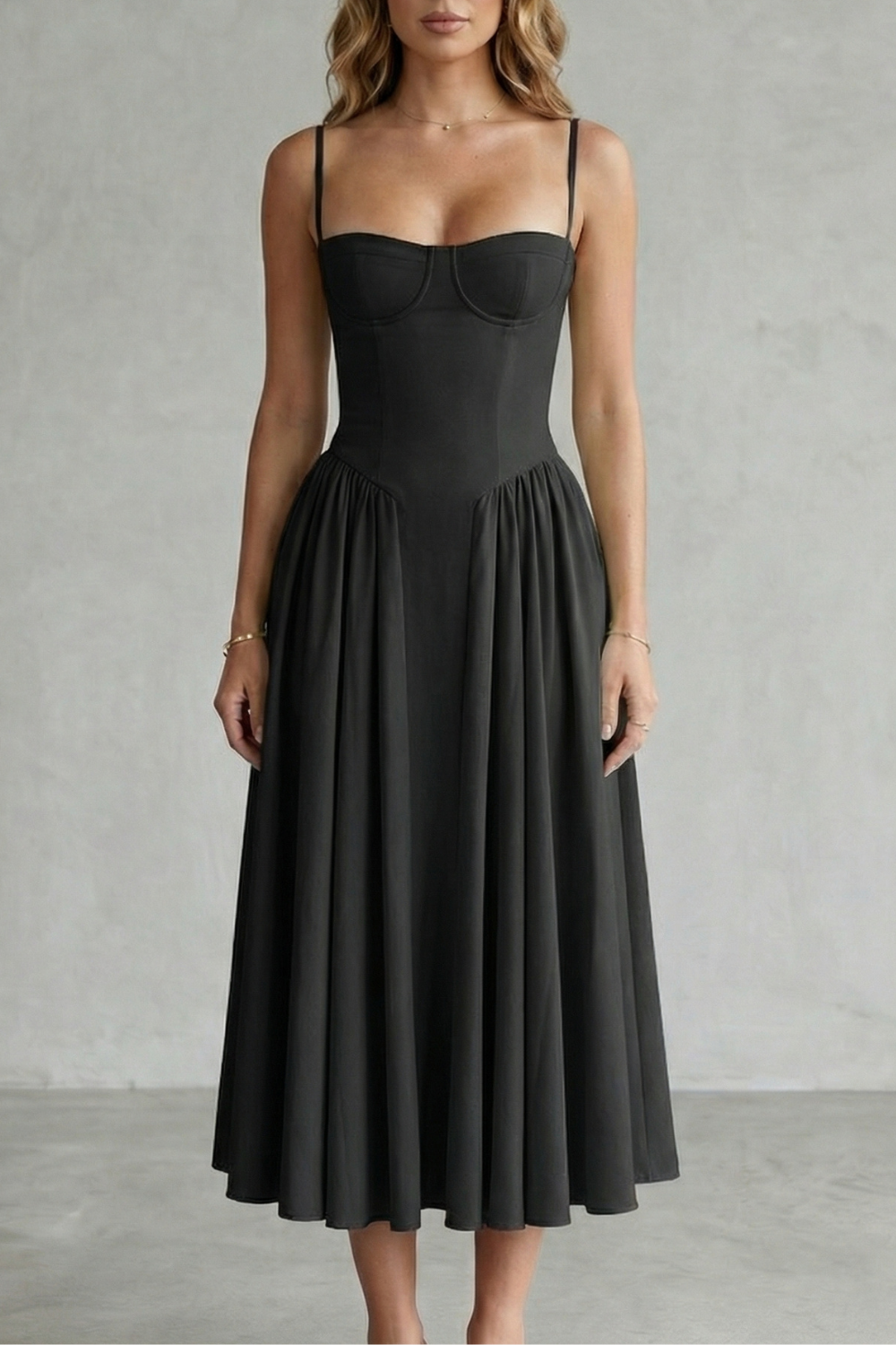 Calliope | Vestido estructurado sin mangas – Estructura atemporal