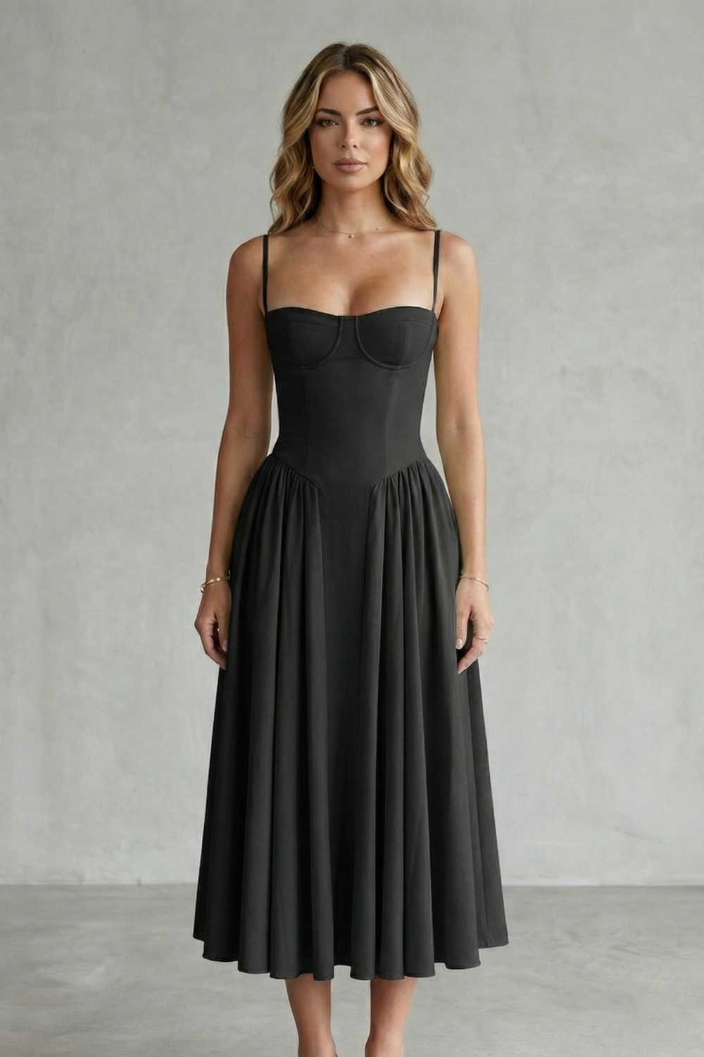 Calliope | Vestido estructurado sin mangas – Estructura atemporal