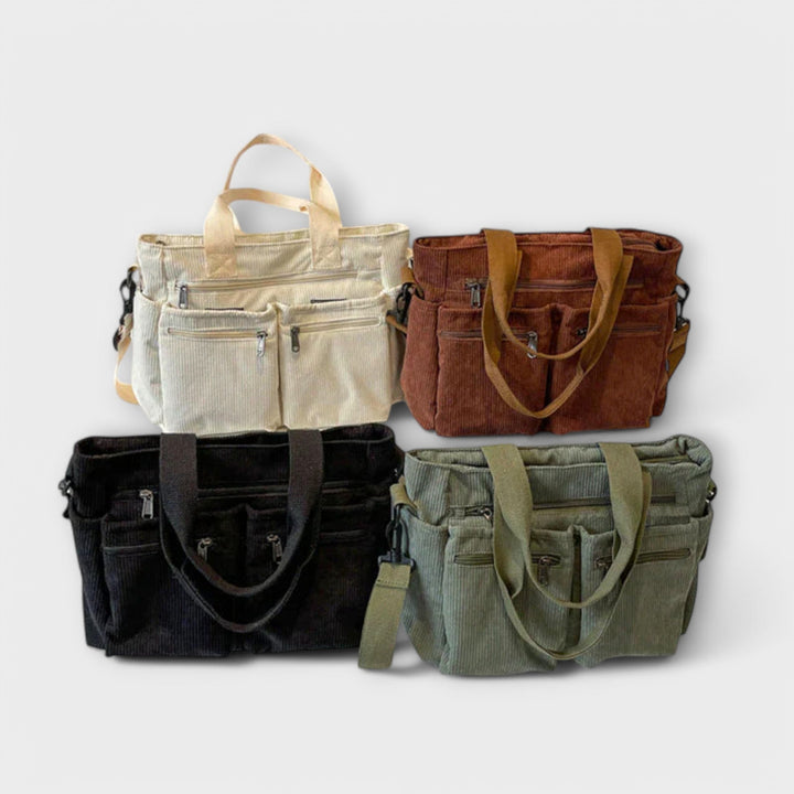 Inesa | Bolso de pana con diseño moderno