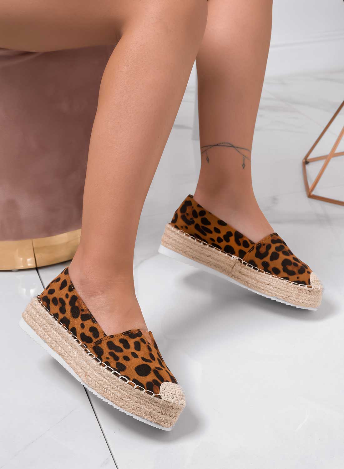 Norman - Espadrillas Leopardo con Plataforma