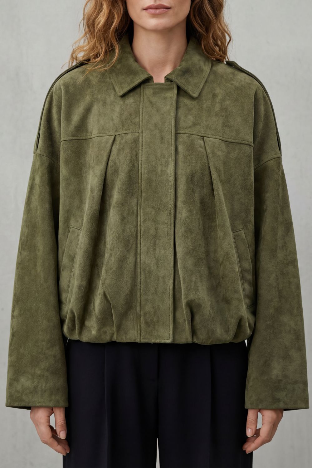 Solenné | Volumen esculpido – Bomber efecto ante