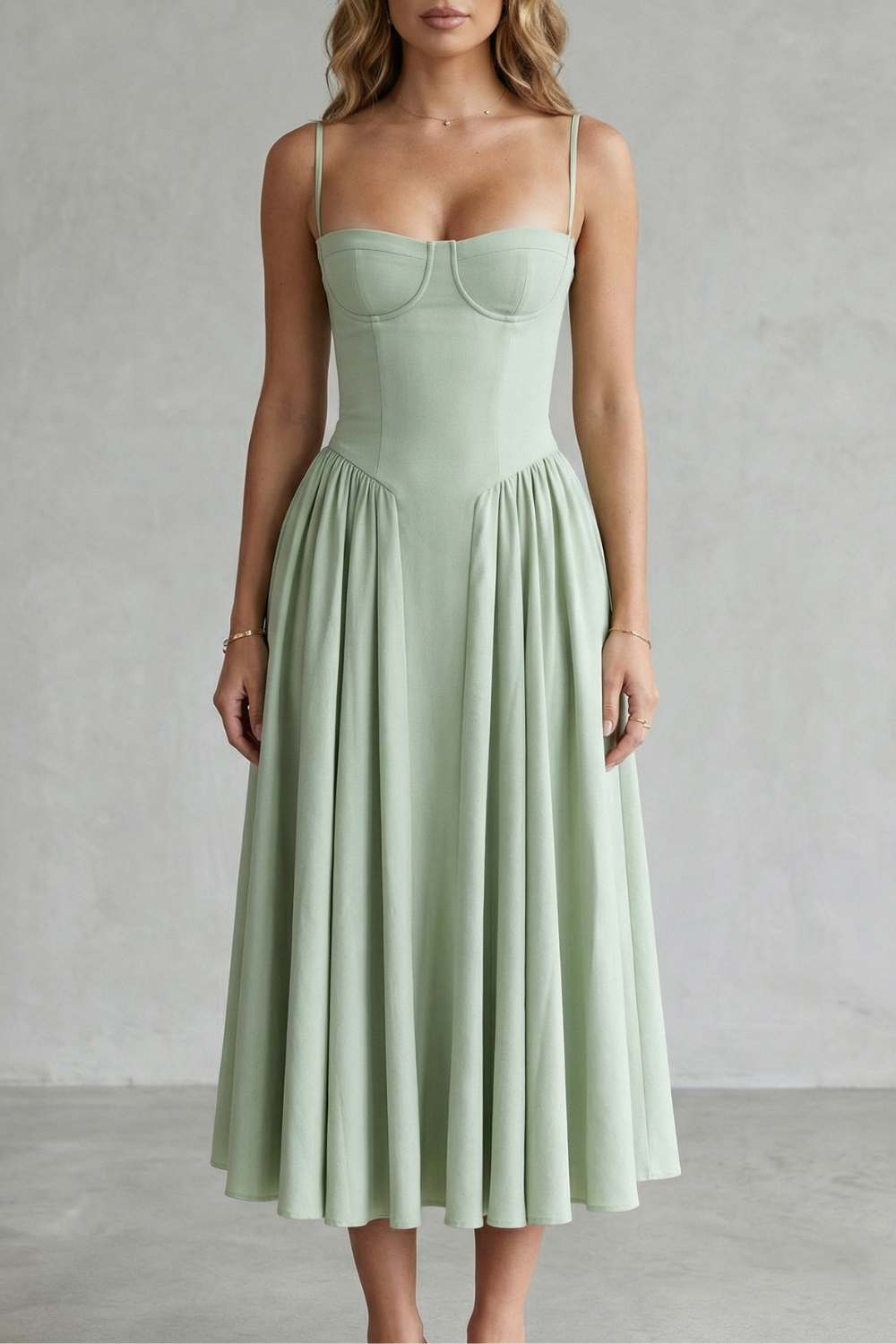 Calliope | Vestido estructurado sin mangas – Estructura atemporal