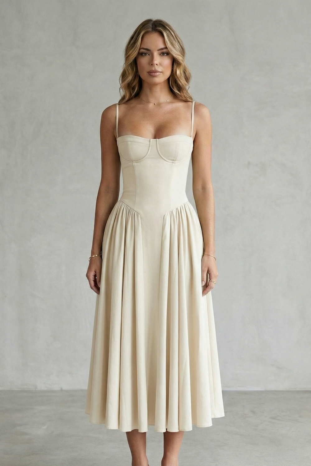 Calliope | Vestido estructurado sin mangas – Estructura atemporal