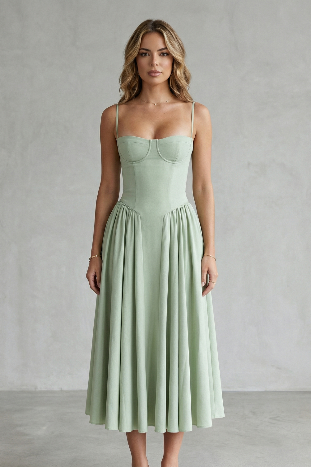 Calliope | Vestido estructurado sin mangas – Estructura atemporal