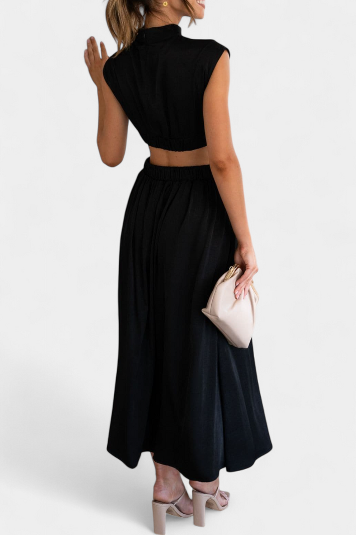 Jocelyn | Conjunto de Vestido con Abertura Lateral