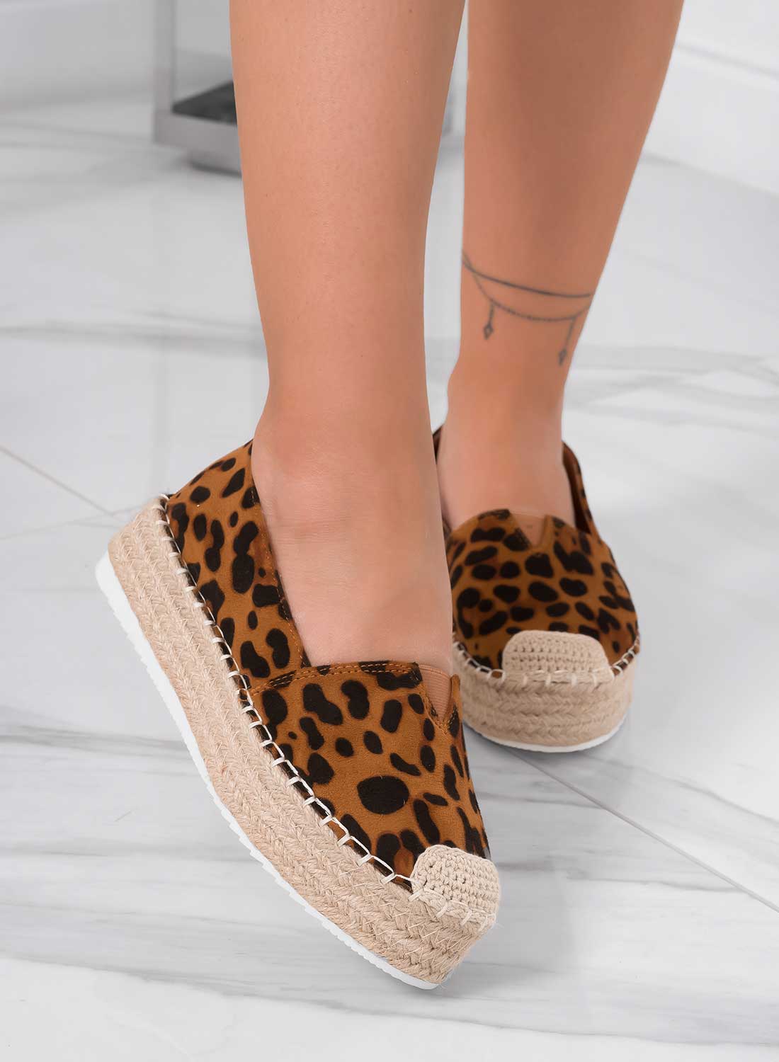 Norman - Espadrillas Leopardo con Plataforma