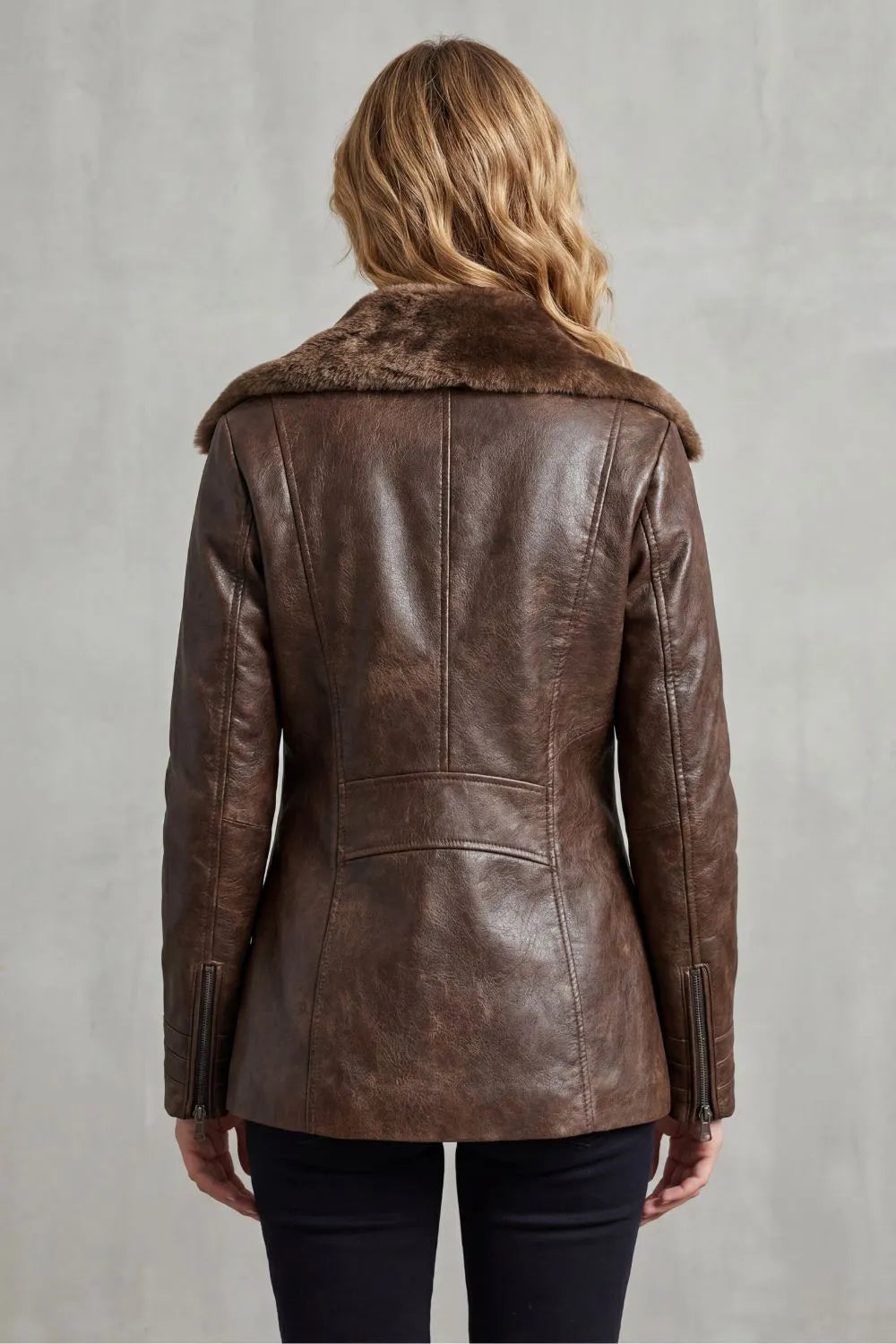Ravella | Chaqueta con cuello de borreguito – Shearling refinado