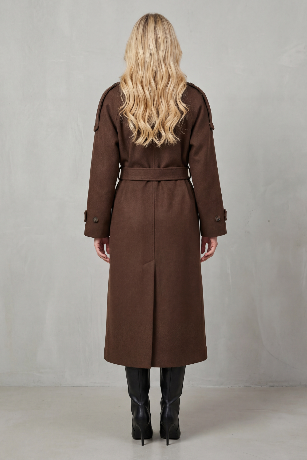 Maubéry | Estructura oversize – Trench de lana