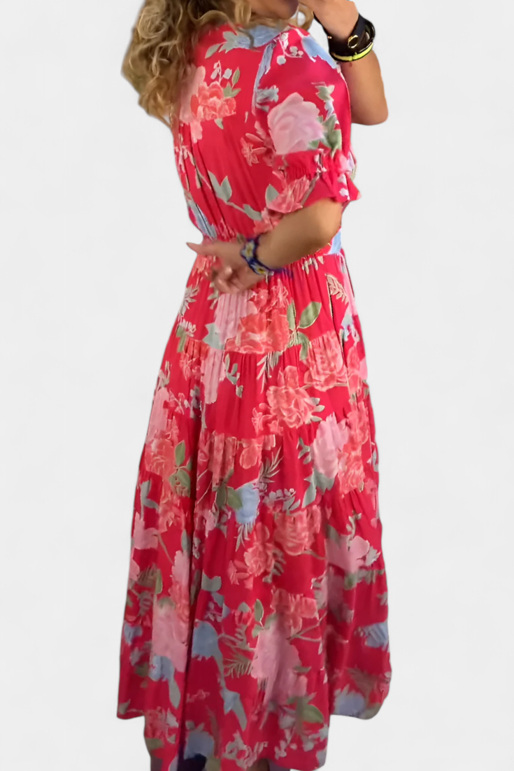 Lina | Vestido Floral con Escote en V