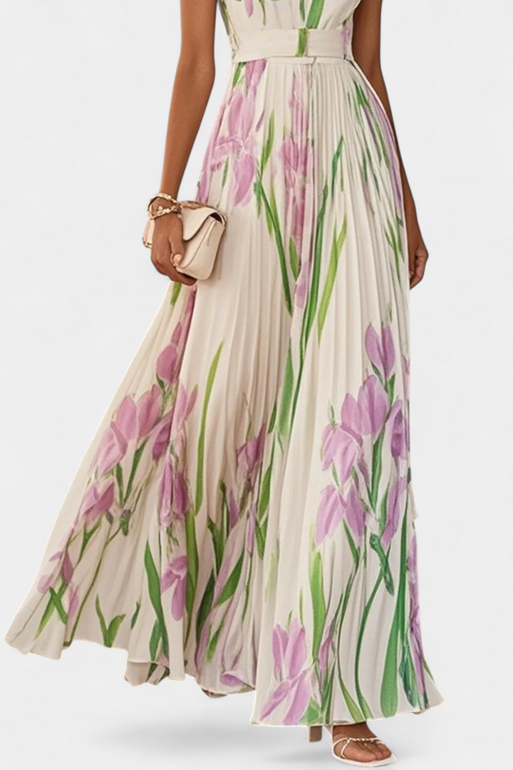 Calanthe | Vestido Floral Plisado