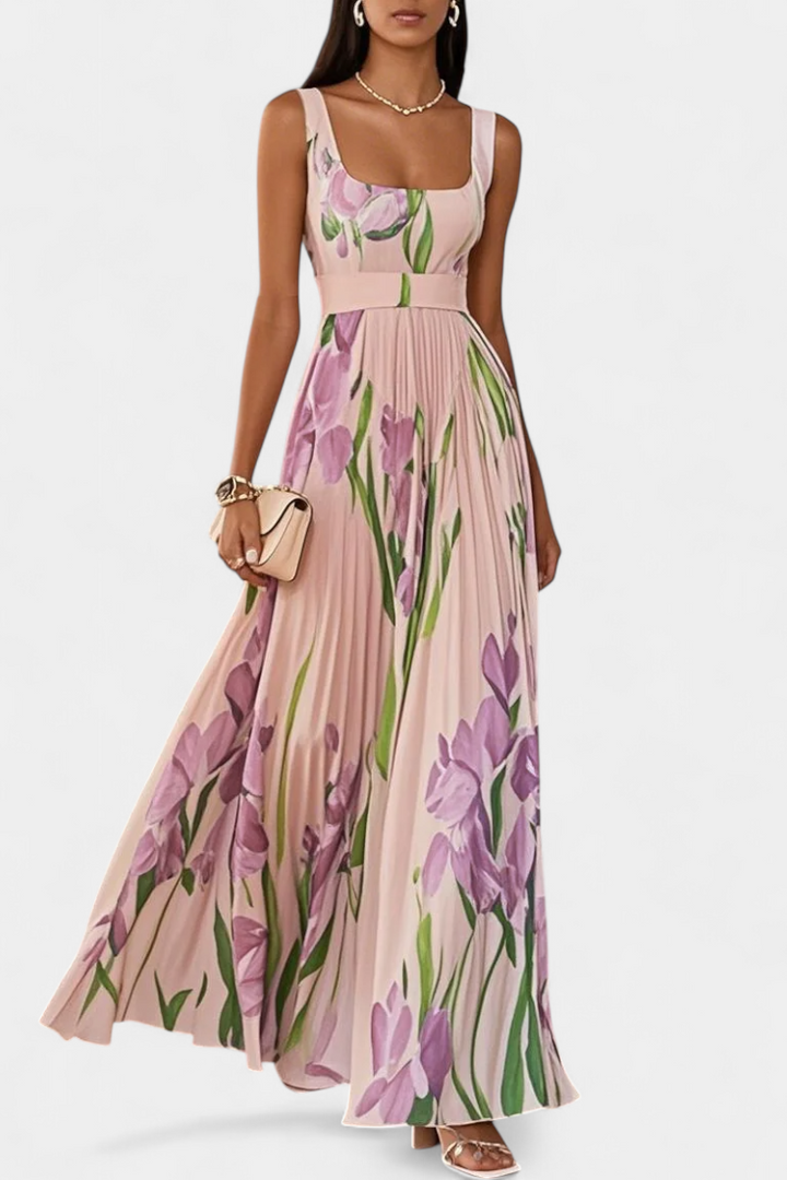 Calanthe | Vestido Floral Plisado