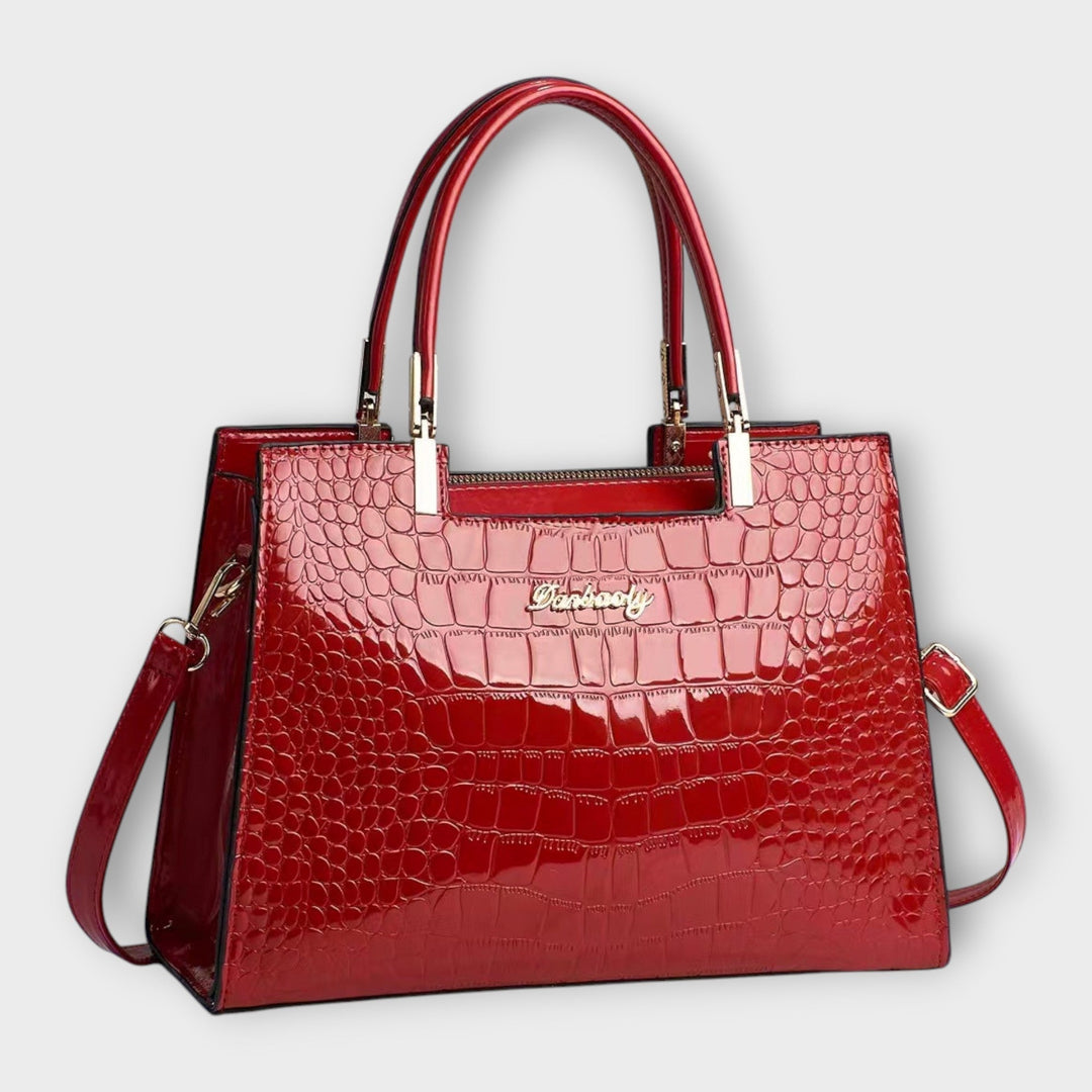 Trinidad | Bolso efecto cocodrilo brillante