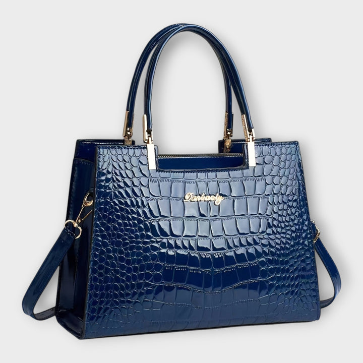 Trinidad | Bolso efecto cocodrilo brillante