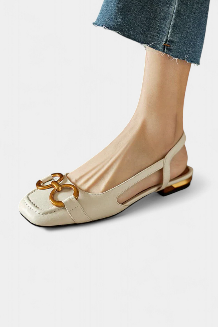 Alma | Mocasines Slingback con Punta Cuadrada