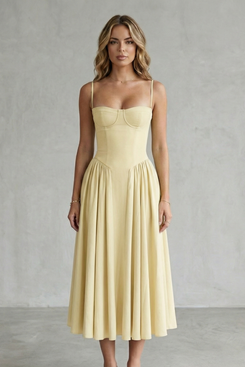 Calliope | Vestido estructurado sin mangas – Estructura atemporal