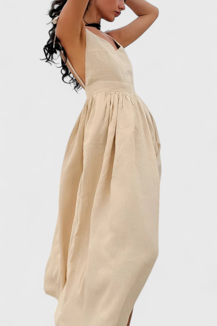 Justine | Vestido Fluido de Verano con Toques Femeninos