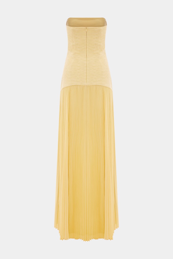 Deia | Vestido Maxi de Malla con Mangas Acampanadas