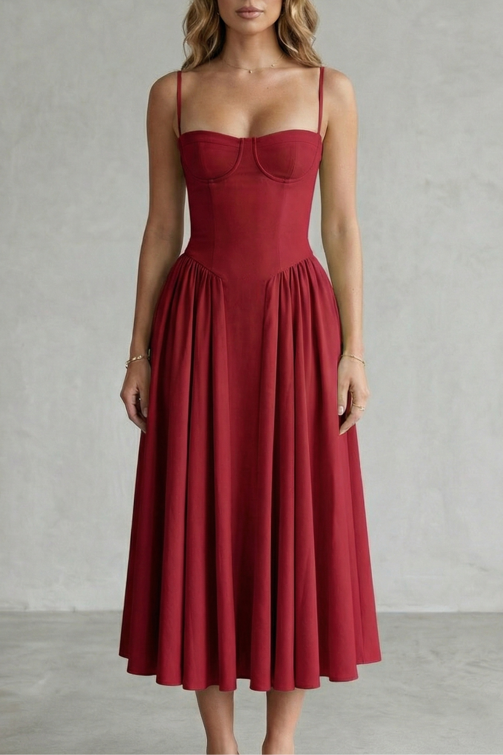 Calliope | Vestido estructurado sin mangas – Estructura atemporal