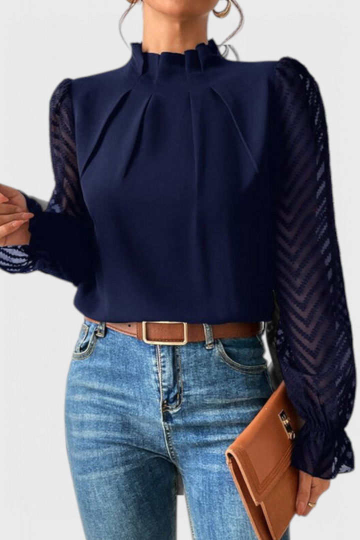 Helga | Blusa de Manga Larga Náutica