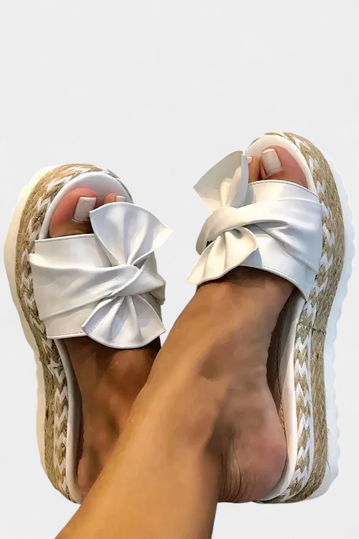 Cveta | Sandalias de Plataforma con Lazo