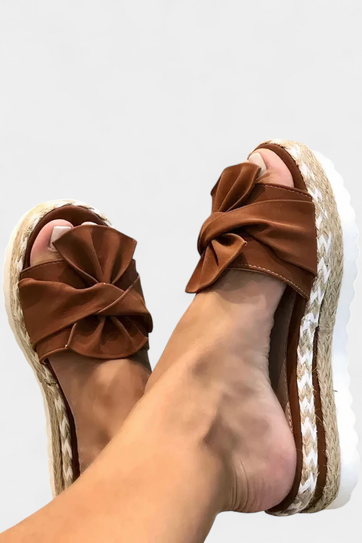 Cveta | Sandalias de Plataforma con Lazo