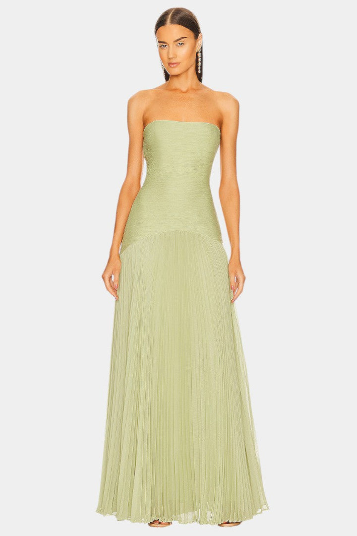 Deia | Vestido Maxi de Malla con Mangas Acampanadas