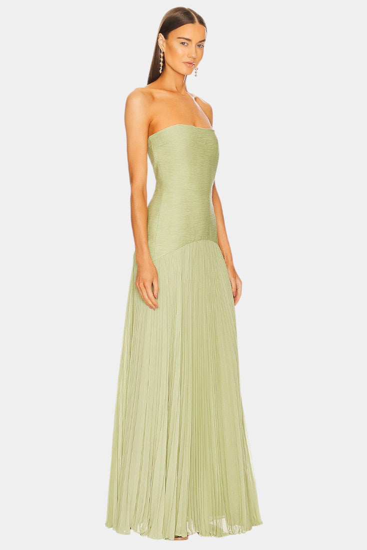 Deia | Vestido Maxi de Malla con Mangas Acampanadas