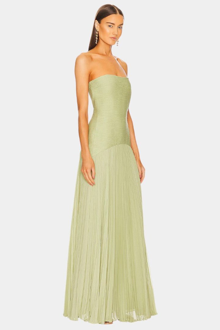 Deia | Vestido Maxi de Malla con Mangas Acampanadas