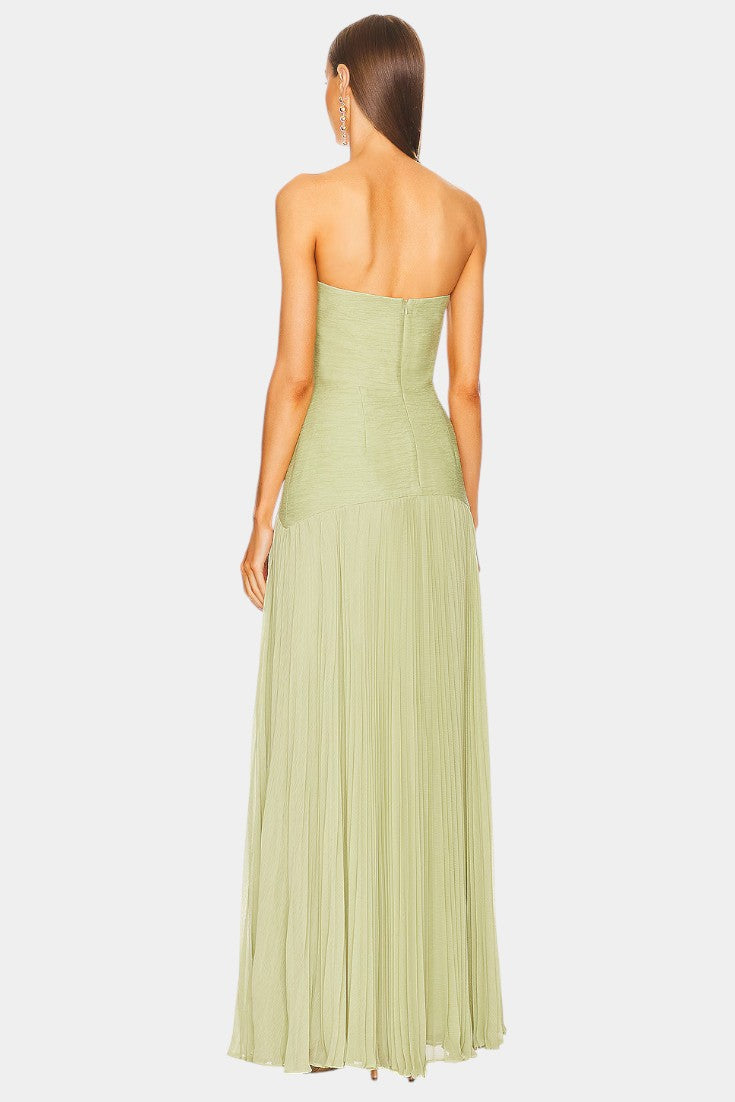 Deia | Vestido Maxi de Malla con Mangas Acampanadas