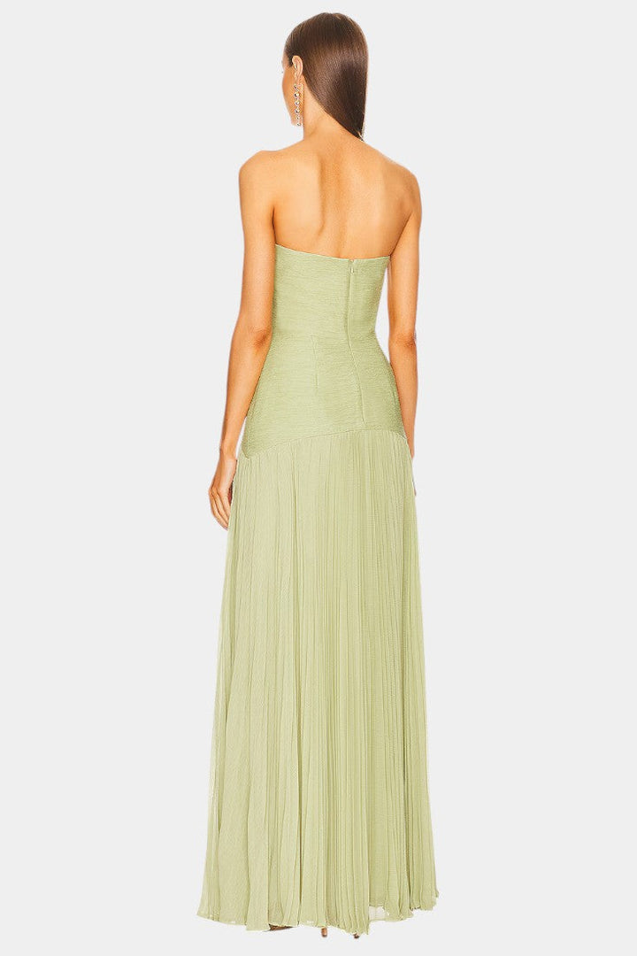 Deia | Vestido Maxi de Malla con Mangas Acampanadas
