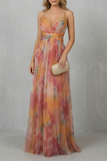 Aurellia | Vestido largo sin mangas – Romance en acuarela