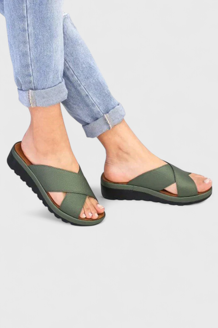 Annelym | Sandalias Ortopédicas con Cuña para Exterior