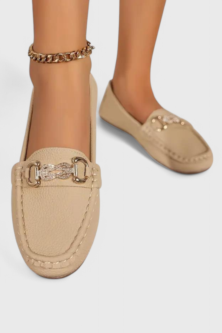 Odette | Mocasines Clásicos de Cuero