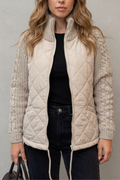 Norcetta | Detalle de punto texturizado – Chaqueta puffer acolchada