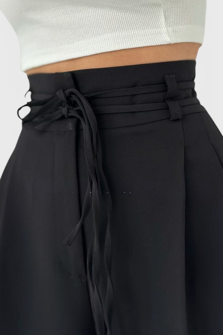 Sophie | Pantalones de pierna ancha con cordones