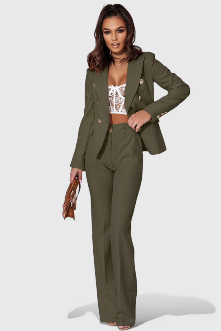 Rosalind | Conjunto de Blazer y Pantalones Elegante