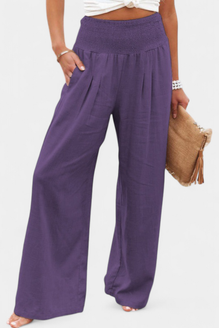 Alexia | Pantalón de Algodón y Lino con Corte Fluido y Elegancia Natural