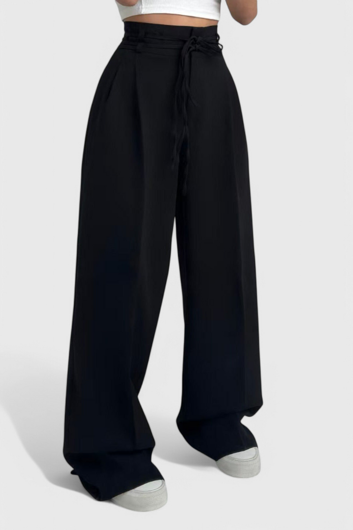 Sophie | Pantalones de pierna ancha con cordones