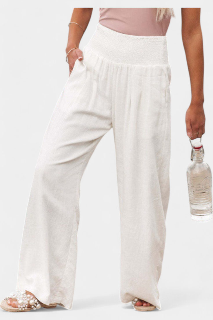 Alexia | Pantalón de Algodón y Lino con Corte Fluido y Elegancia Natural