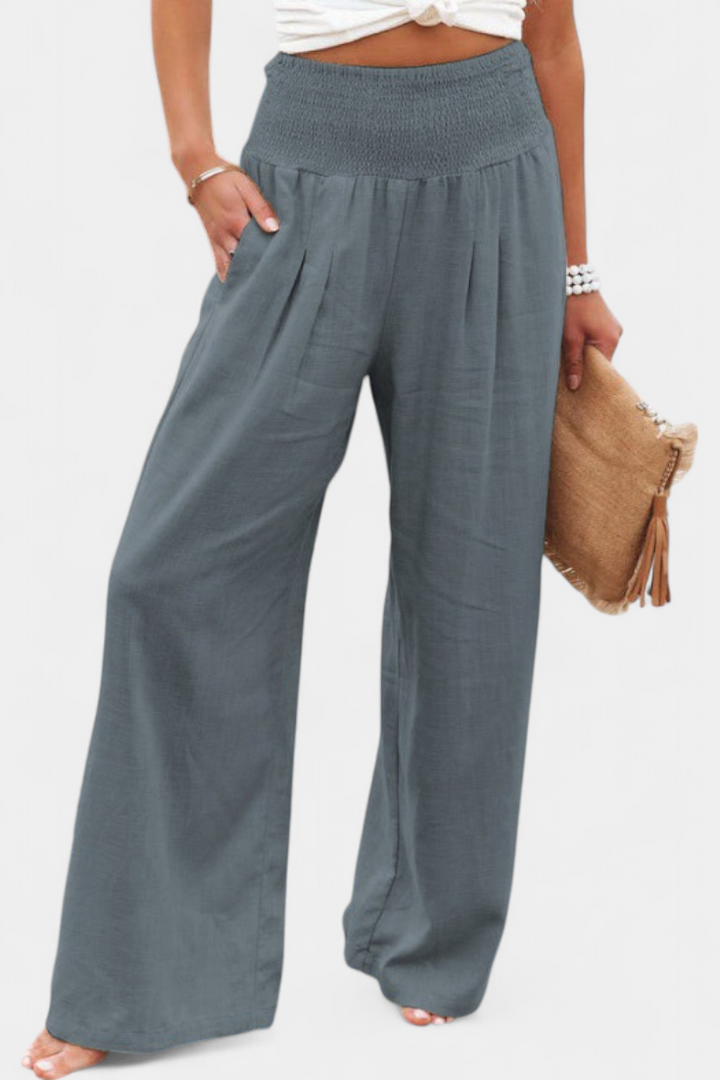 Alexia | Pantalón de Algodón y Lino con Corte Fluido y Elegancia Natural