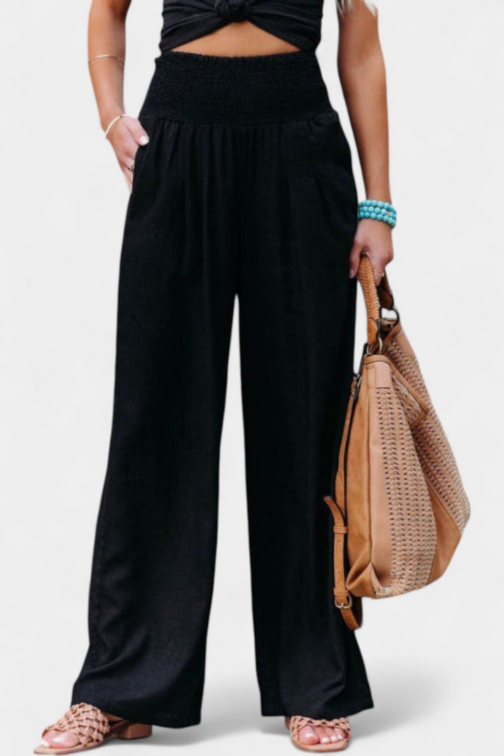 Alexia | Pantalón de Algodón y Lino con Corte Fluido y Elegancia Natural