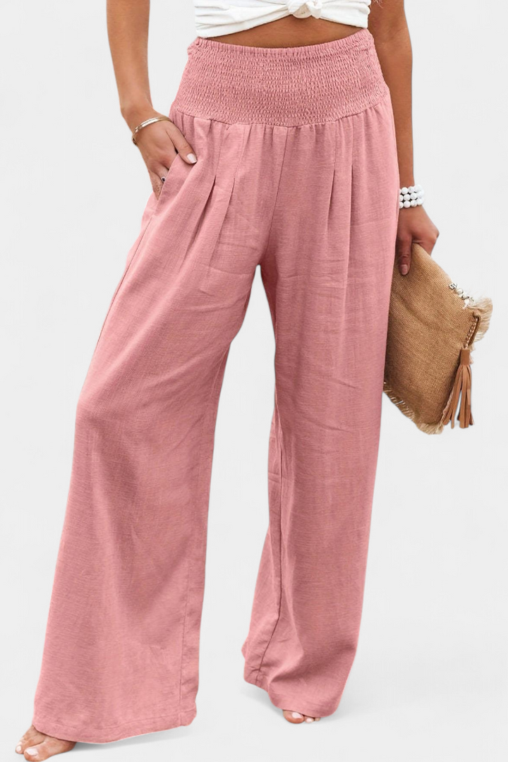 Alexia | Pantalón de Algodón y Lino con Corte Fluido y Elegancia Natural