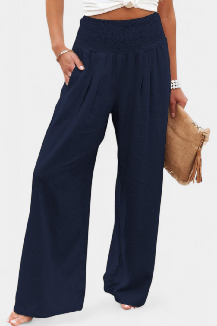 Alexia | Pantalón de Algodón y Lino con Corte Fluido y Elegancia Natural