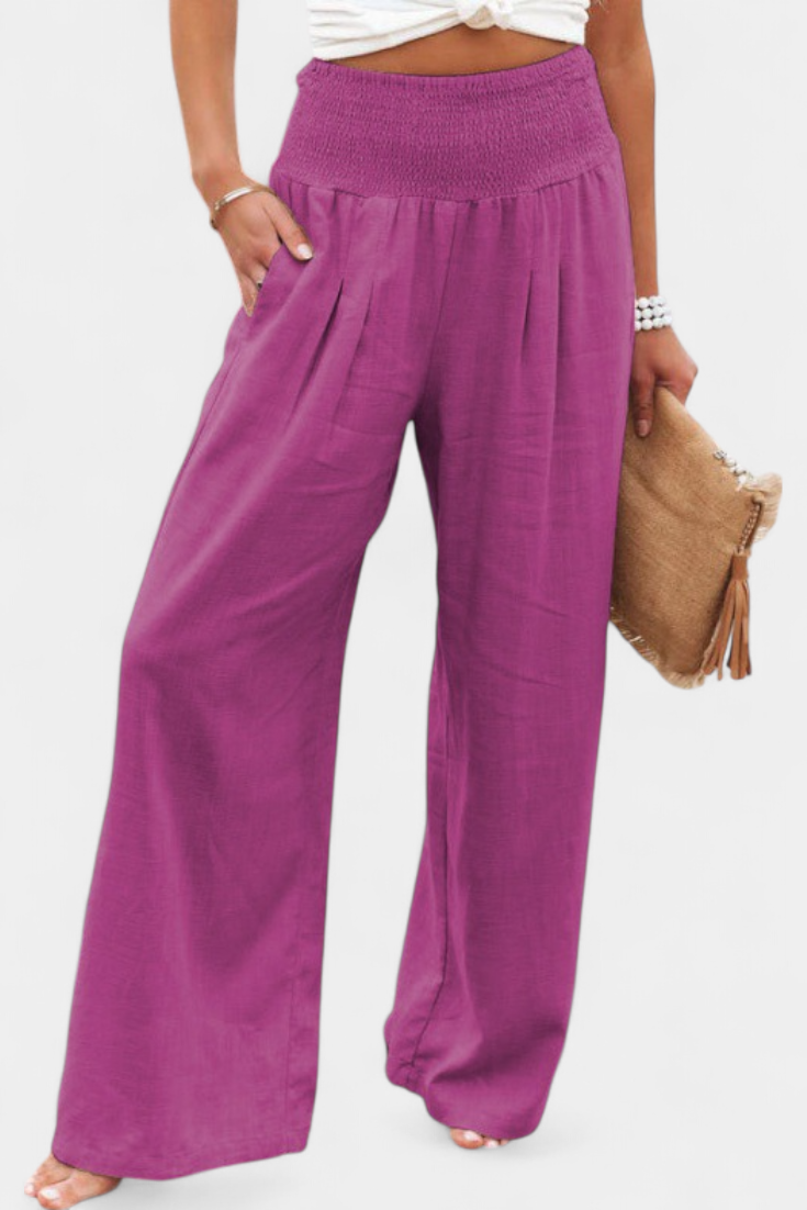 Alexia | Pantalón de Algodón y Lino con Corte Fluido y Elegancia Natural