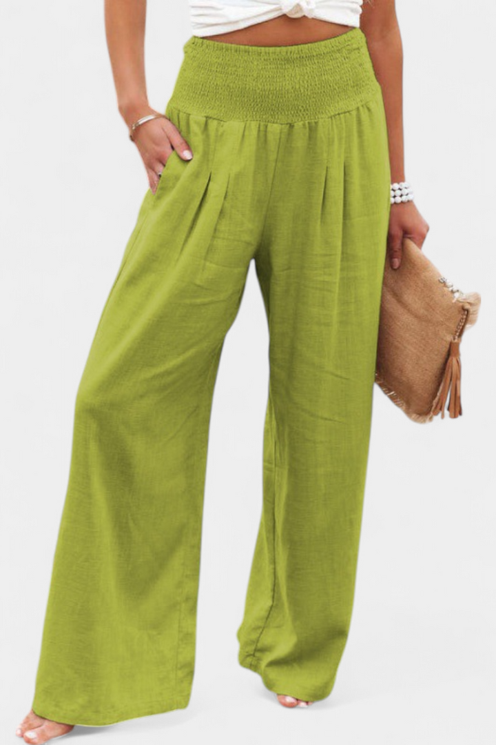 Alexia | Pantalón de Algodón y Lino con Corte Fluido y Elegancia Natural
