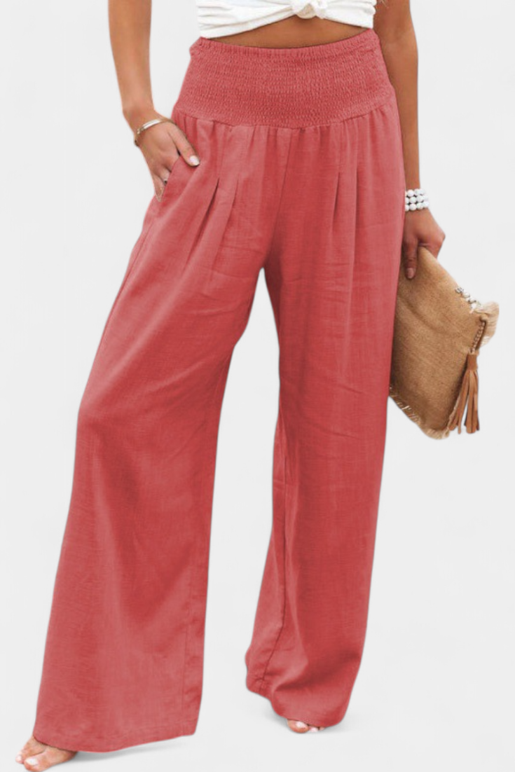 Alexia | Pantalón de Algodón y Lino con Corte Fluido y Elegancia Natural