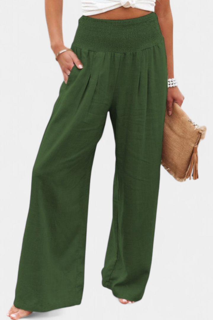 Alexia | Pantalón de Algodón y Lino con Corte Fluido y Elegancia Natural